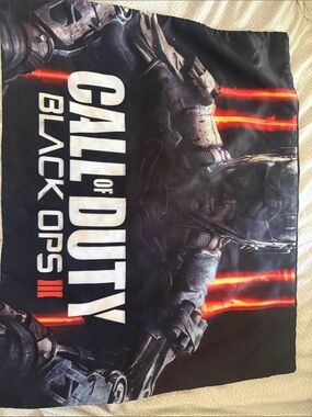 Call of Duty Black Ops III Graphic Throw - Black with Red Accents
